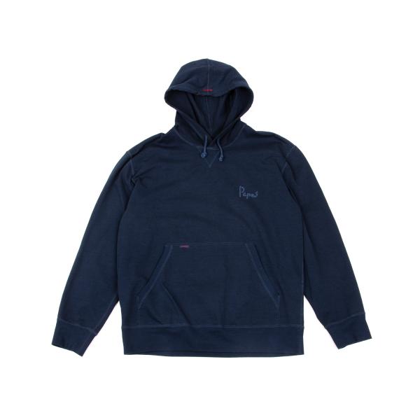 【中古】 パ通り手形Papas バックカジキロゴプリントカットパーカー 紺48M【メンズ】