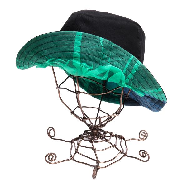 【中古】 ヨウジヤマモトファムYohji Yamamoto FEMME ウールシルクリバーシブルハット 黒緑他【レディース】｜PLAYFUL 18,629円