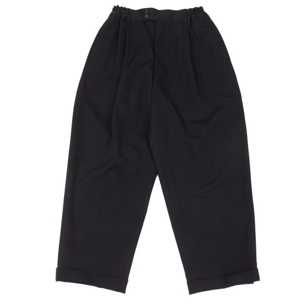 【中古】 コムデギャルソンオムプリュスCOMME des GARCONS HOMME PLUS ウールギャバタックダブルパンツ 紺S【メンズ】｜PLAYFUL