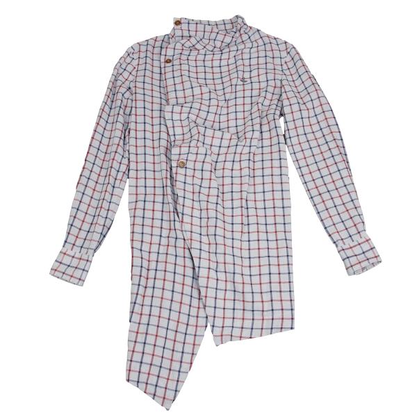 Vivienne Westwood MAN オーブ刺繍 チェック 変形 シャツ ヴィヴィアンウエストウッドマン Vivienne Westwood MAN シャツ