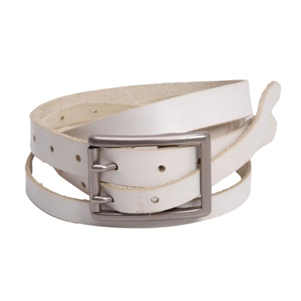 Yohji Yamamoto Pour Homme スタッズレザーベルト SEMI-GLOSS LEATHER 25MM BELT(FREE SIZE Black): Y's｜THE SHOP