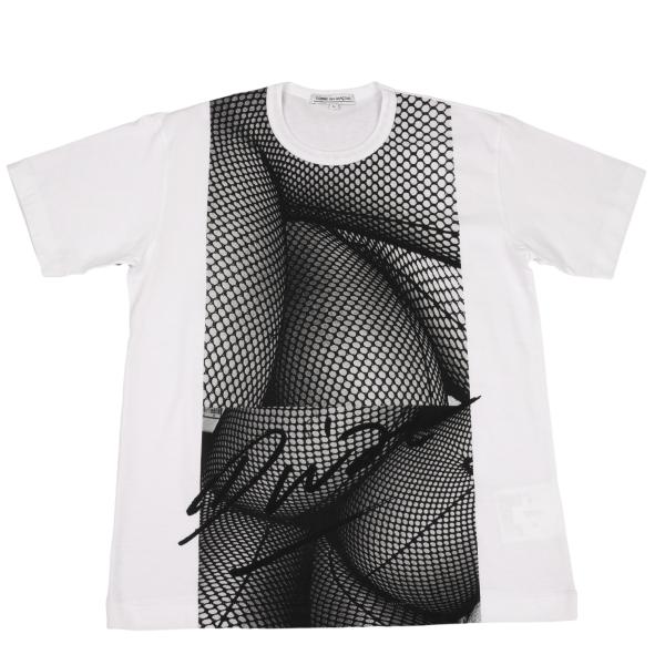 【中古】 コムデギャルソンCOMME des GARCONS 森山大道 フォトプリントTシャツ 白L【レディース】|PLAYFUL