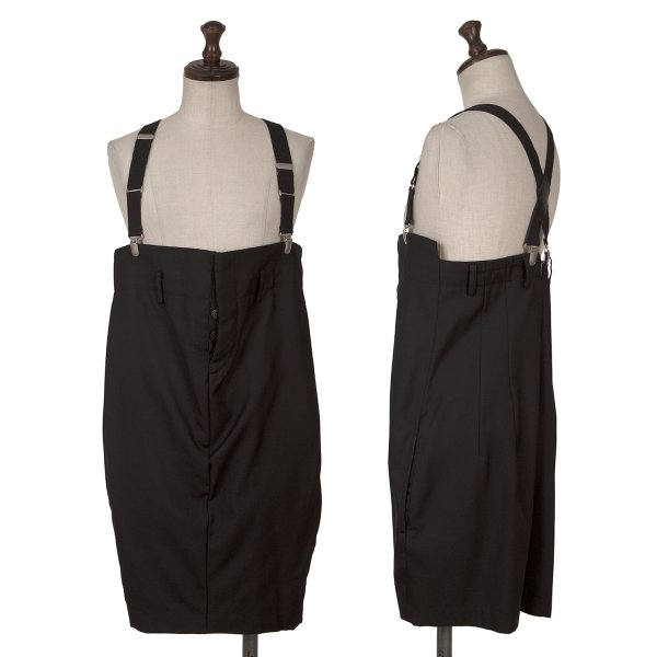 【中古】 ジュンヤワタナベ コムデギャルソンJUNYA WATANABE COMME des GARCONS ウールサスペンダー付きスカートパンツ 黒S【レディース】｜PLAYFUL 19,037円