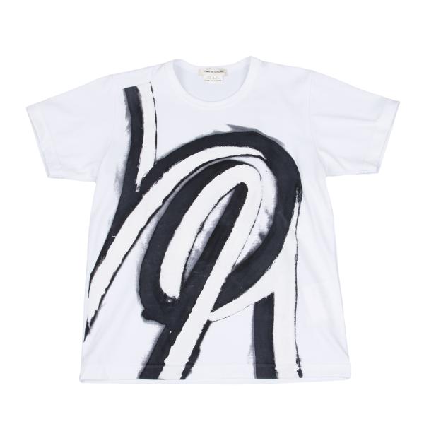 【中古】 コムデ給仕COMME des GARCONS ポリグラフィックプリントプルオーバー 白S【レディース】