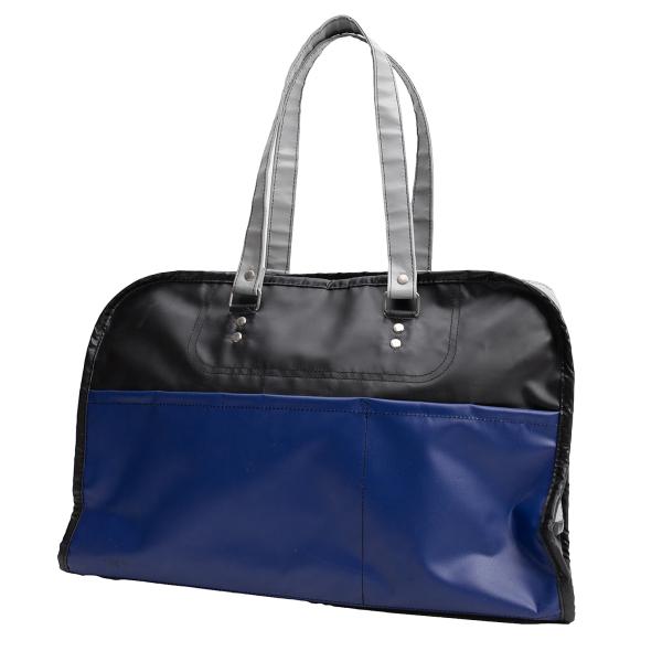 【中古】 コムデギャルソンCOMME des GARCONS PVCボストンバッグ 黒青他【レディース】