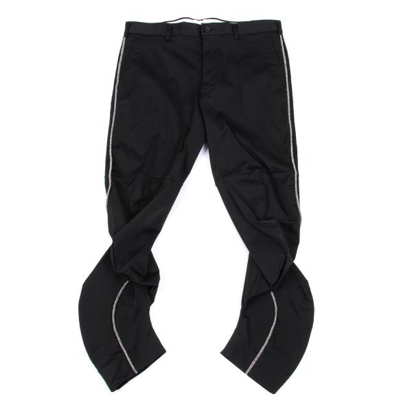 【中古】 コムデギャルソンCOMME des GARCONS シルバーラインカーブパンツ 黒S【レディース】|PLAYFUL