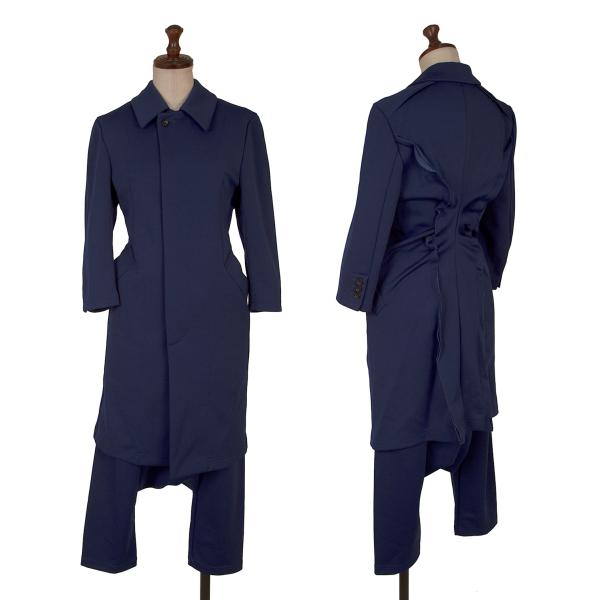【中古】 コムデ給仕COMME des GARCONS ティーシャツセットアップ 青S【レディース】