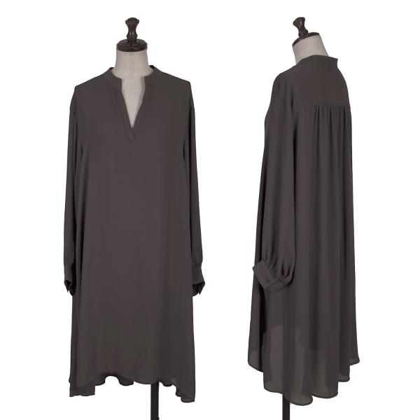 【中古】 セオリーリュクスTheory luxe ポリシフォンスキッパーワンピース グレー38【レディース】｜PLAYFUL