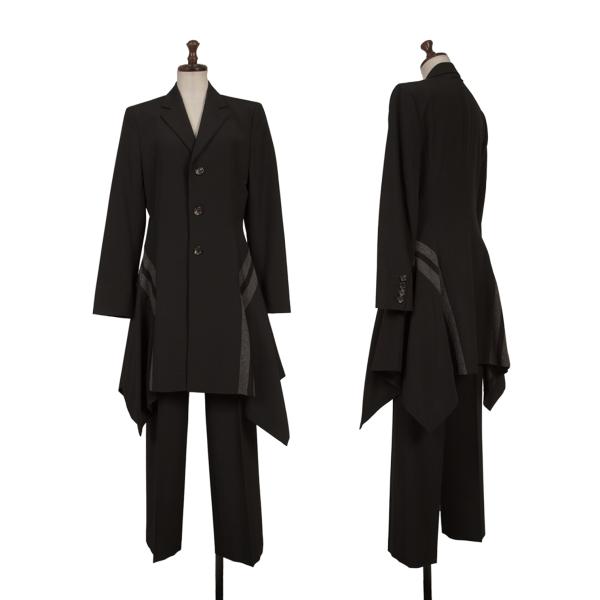 【中古】 ジャンポールゴルチエファムJean Paul GAULTIER FEMME ウールニットラインセットアップ 黒40【レディース】