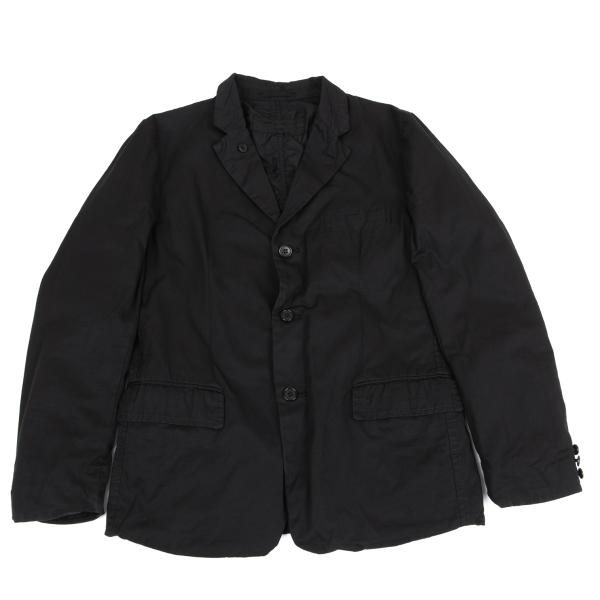 【中古】 コムデ給仕 オムCOMME des GARCONS HOMME 染めパッカリングリバーシブルジャケット 黒S【メンズ】