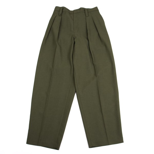 【中古】 タケシコウサカバイ ワイズ ピンクレーベルTAKESHI KOSAKA by Y Pink Label ポリウエストベルトデザインパンツ カーキ2【レディース】