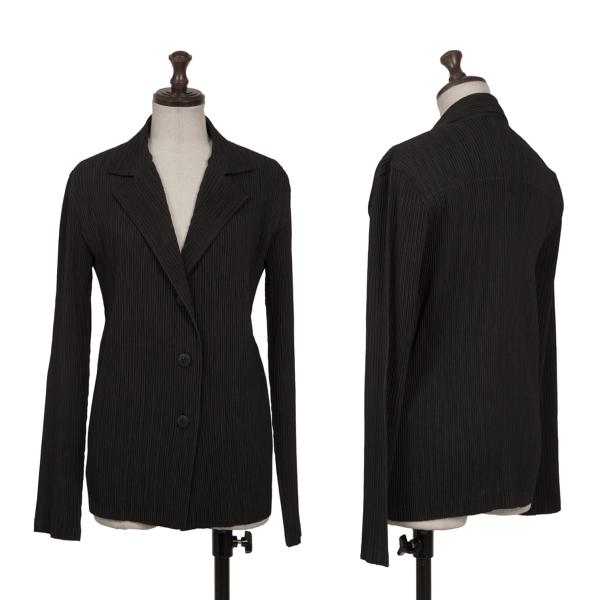 【中古】 イッセイミヤケISSEY MIYAKE プリーツ3Bジャケット 黒3【レディース】|PLAYFUL
