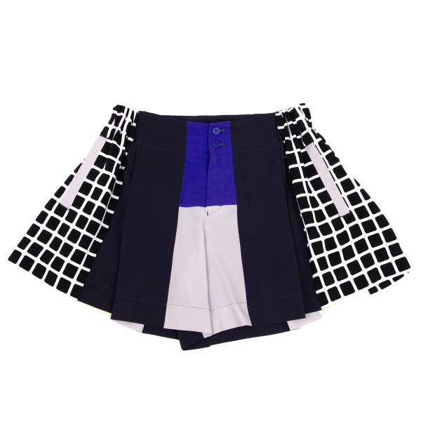 【中古】 イッセイミヤケISSEY MIYAKE サイド格子柄配色切替ショーツ 紺黒他2【レディース】｜PLAYFUL