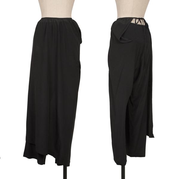 Yohji Yamamoto ブラック スカート付きパンツ Yohji Yamamoto ヨウジヤマモト 20AW GA-P09-100 GroundY