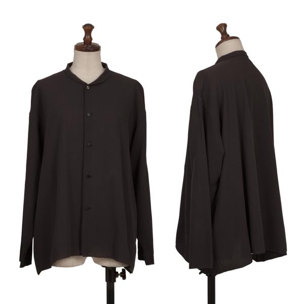 【中古】 ヨーガンレールJURGEN LEHL コットンマオカラーシャツジャケット 焦げ茶M【レディース】|PLAYFUL