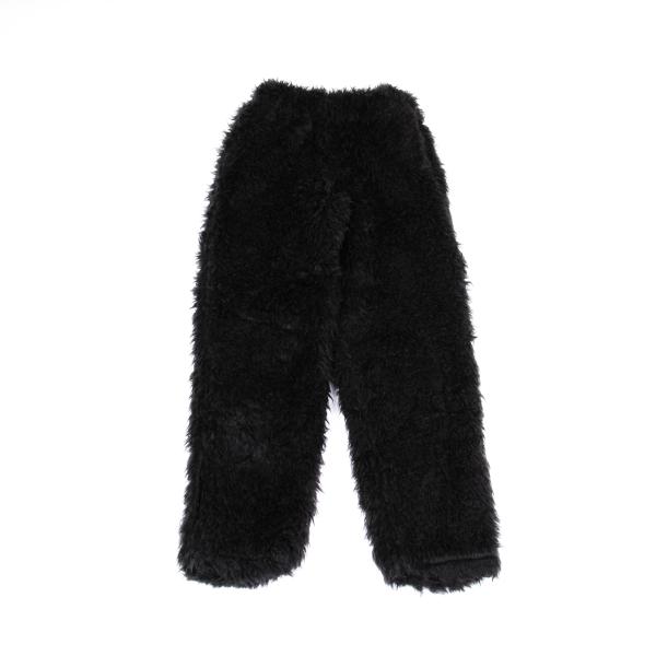 【中古】 ジュンヤワタナベJUNYA WATANABE 裾ジップフェイクファーパンツ 黒S【レディース】｜PLAYFUL