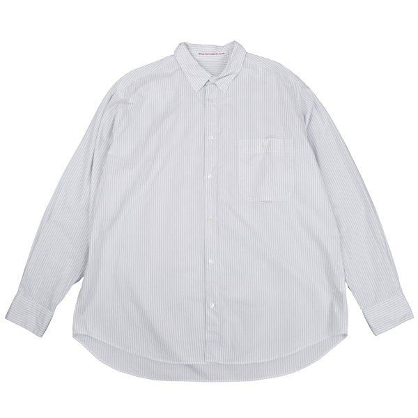 【中古】 パ通り手形Papas コットンストライプボタンダウンシャツ 点火装置薄墨色LL【メンズ】