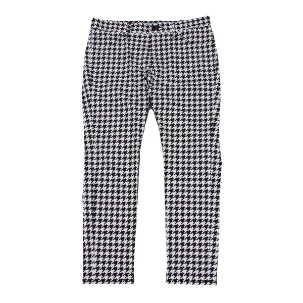ジュンヤワタナベ コムデギャルソンJUNYA WATANABE COMME des GARCONS ポリハウンドトゥースストレッチパンツ 白黒M【レディース】|PLAYFUL