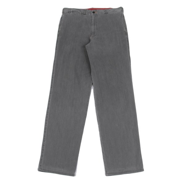 【中古】 パ通り手形Papas 綿織物混ストレッチデニムパンツ 薄墨色L【メンズ】