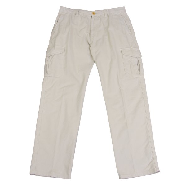 【中古】 パパスプラスPapas+ 綿織物混伸ばすこと起毛カーゴパンツ 点火装置ベージュM位【メンズ】
