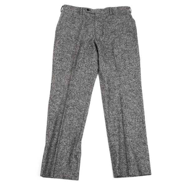 【中古】 パパスプラスPapas+ SOLBIATI社ウール混センタープレスパンツ グレーL【メンズ】|PLAYFUL