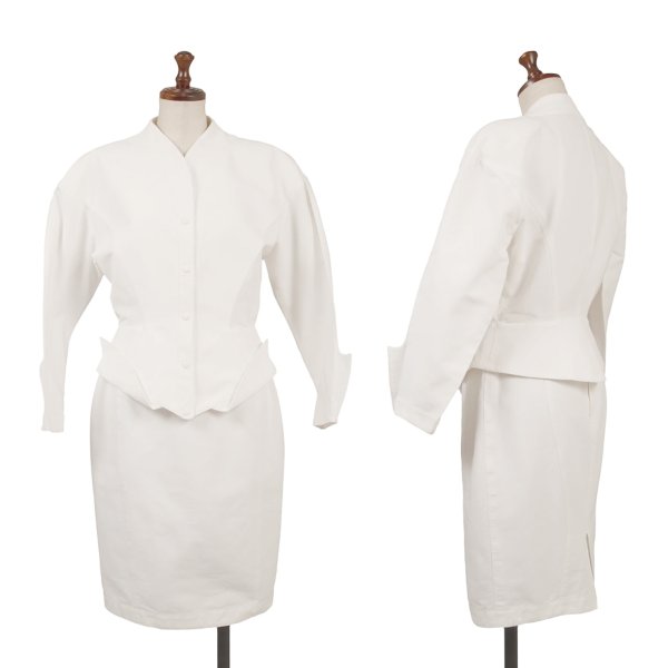 【中古】 ティエリーミュグレーThierry Mugler 綿織物うつり変わりひな形セットアップ オフ9AR 63-90【レディース】