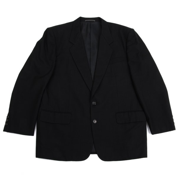 【中古】 コムデギャルソン オムCOMME des GARCONS HOMME ウールヘリンボーンテーラードジャケット 黒M【メンズ】｜PLAYFUL