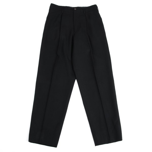 【中古】 ジャンポールゴルチエ オムJean Paul GAULTIER HOMME ウールギャバタックストレートパンツ 黒48【メンズ】 ズボン・パンツ-メンズファッション