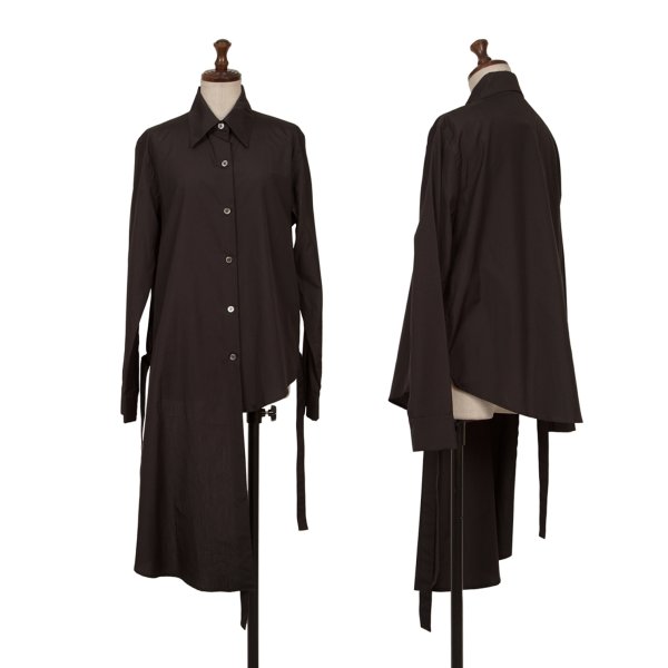 【中古】 リミフゥLIMI feu 裾アシンメトリーベルトデザインシャツ 黒2【レディース】｜PLAYFUL 26,250円