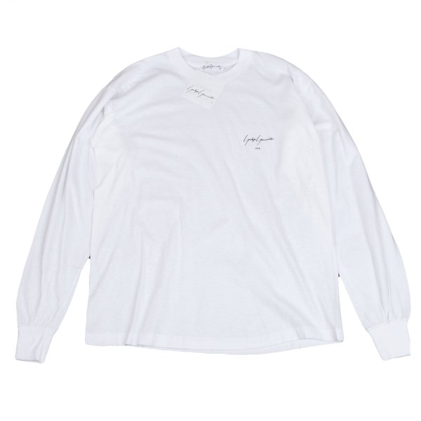 【中古】 ヨウジヤマモトYohji Yamamoto U.S.A. ロゴプリントカットソー 白M【メンズ】｜PLAYFUL