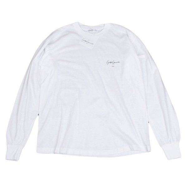 ヨウジヤマモトYohji Yamamoto U.S.A. ロゴプリントカットソー 白M【メンズ】|PLAYFUL