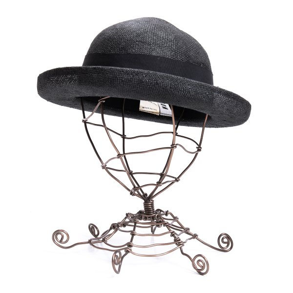 【中古】 ワークショップWORKSHOP ボーラーストローハット 黒【レディース】｜PLAYFUL