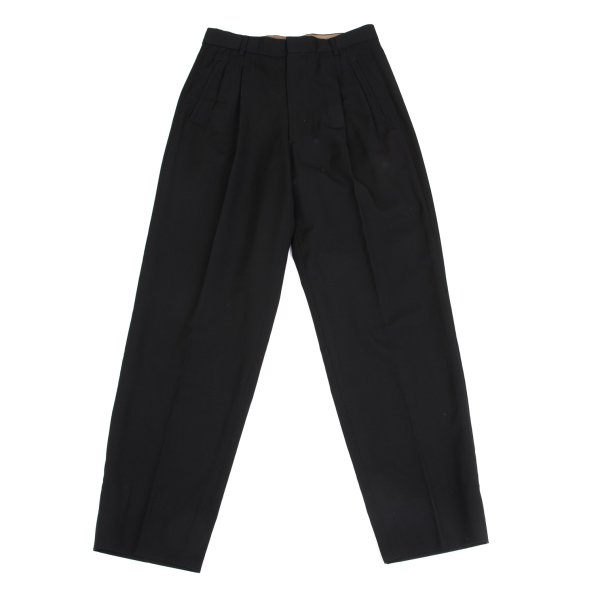 【中古】 ジャンポールゴルチエ オムJean Paul GAULTIER HOMME ウールギャバタックパンツ 黒48【メンズ】|PLAYFUL
