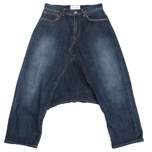 【中古】 ジュンヤワタナベ コムデギャルソン デニムJUNYA WATANABE COMME des GARCONS denim 解体再構築サルエルデニム インディゴS【レディース】｜PLAYFUL