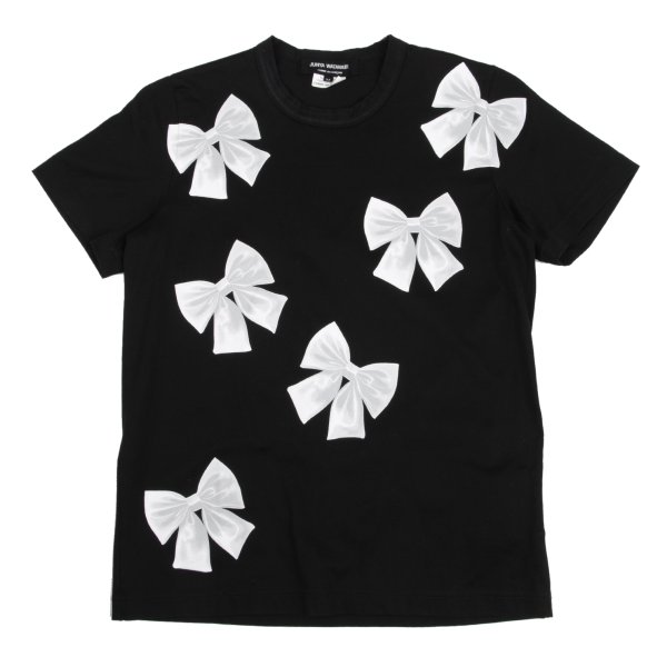 【中古】 ジュンヤワタナベ コムデギャルソンJUNYA WATANABE COMME des GARCONS リボンプリントTシャツ 黒M【レディース】｜PLAYFUL 10,945円