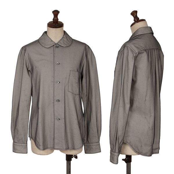 【楽天市場】【中古】 コムデギャルソンCOMME des GARCONS シフォン地レイヤードラウンドカラーシャツ 黒オフXS【レディース ...