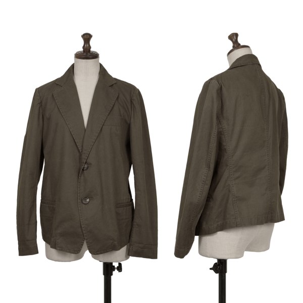 【中古】 ワイズY コットン2Bジャケット 茶2【レディース】