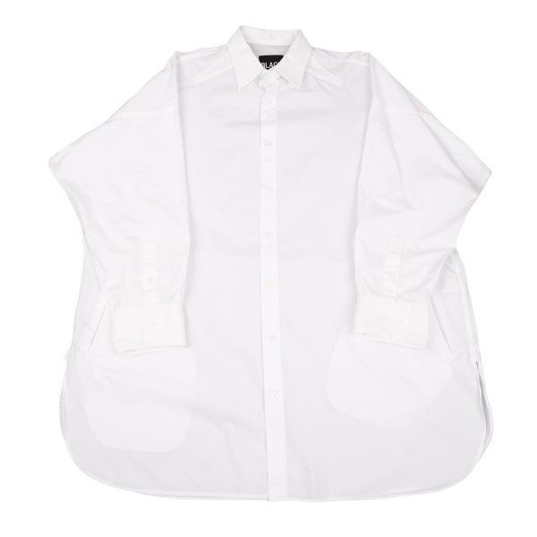 【中古】 ブラックスキャンダル ヨウジヤマモトBLACK Scandal Yohji Yamamoto 襟着脱コットンロングシャツ 白2【メンズ】｜PLAYFUL