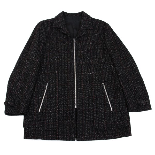 楽天市場】COMME des GARCONS HOMME 03AW BOILED WOOL ZIP-UP JACKET