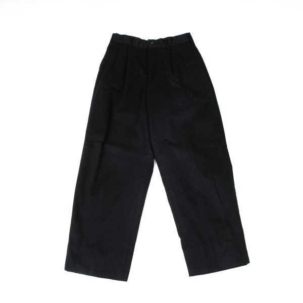 【中古】 コムデギャルソン オムCOMME des GARCONS HOMME 中綿コットンギャバテーパードパンツ 黒S【メンズ】｜PLAYFUL