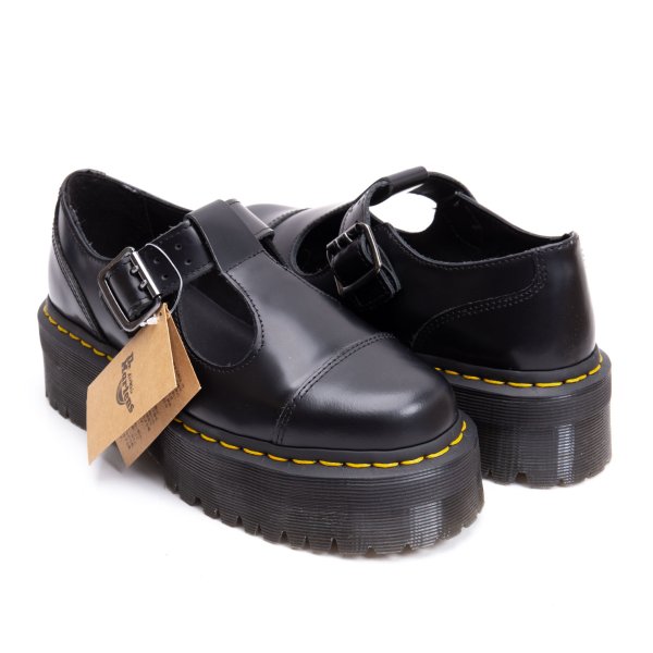 【中古】 ドクターマーチンDr.Martens プラットフォームレザーメリージェーンシューズ 黒23cm【レディース】