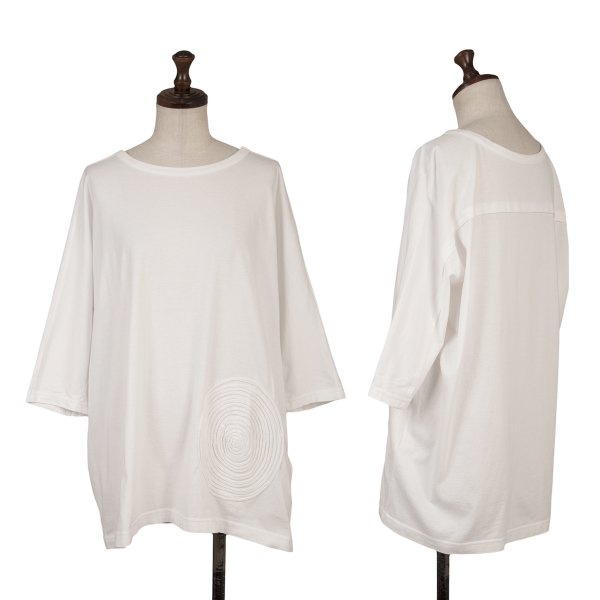【中古】 ワイズY サークルテーピングTシャツ 白2【レディース】