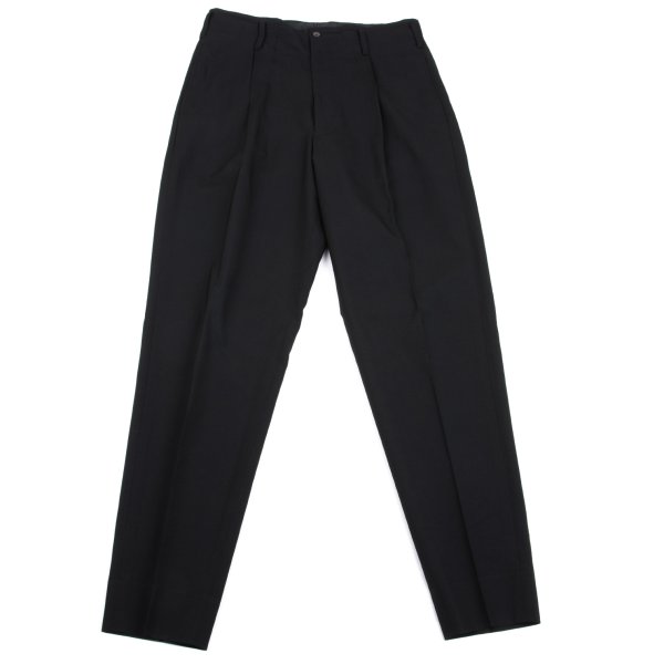 【中古】 ジャンポールゴルチエ オムJean Paul GAULTIER HOMME ウールタックテーパードパンツ 黒50【メンズ】|PLAYFUL