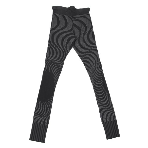 【中古】 プリーツプリーズPLEATS PLEASE A-POC INSIDE グラフィックメッシュ織りレギンスパンツ 黒3【レディース】|PLAYFUL