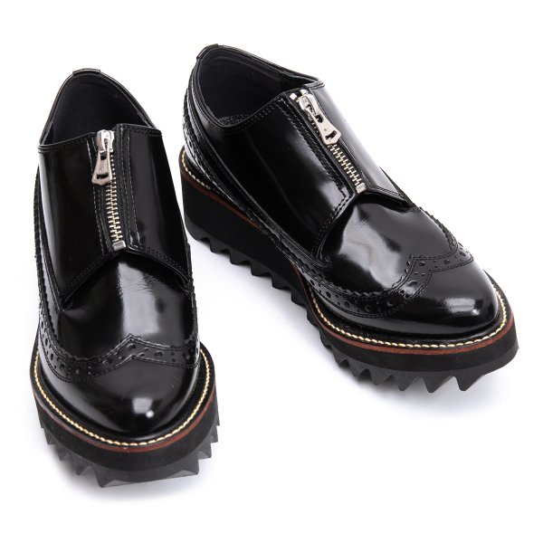 【中古】 カヨ ナカムラ バイ ワイズKAYO NAKAMURA by Y's ウィングチップシャークソールパテントレザーシューズ 黒2(22位)【レディース】|PLAYFUL