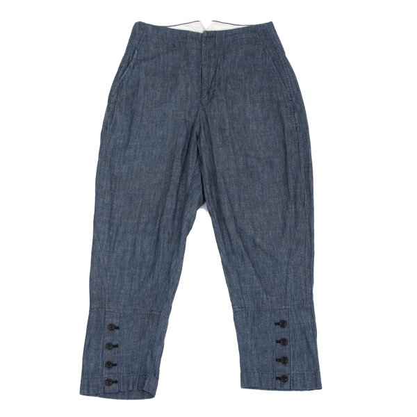 【中古】 コムコム コムデギャルソンCOMME des GARCONS コットンデニムジョッパーズパンツ インディゴS【レディース】｜PLAYFUL