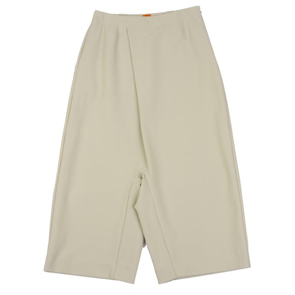 【中古】 イッセイミヤケハート形ISSEY MIYAKE HaaT ストレッチタックサルエルショーツ ベージュ1【レディース】