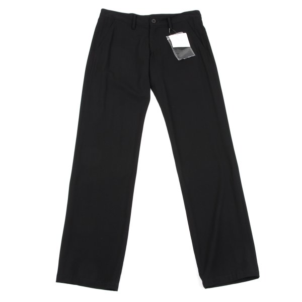 【中古】 ワイズY's サマーウールストレートパンツ 黒3【レディース】｜PLAYFUL