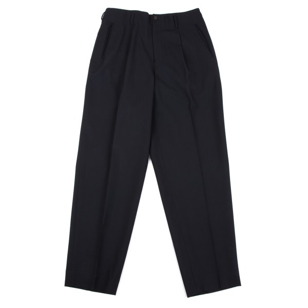 【中古】 ジャンポールゴルチエ オムJean Paul GAULTIER HOMME ウールタックパンツ 紺48【メンズ】