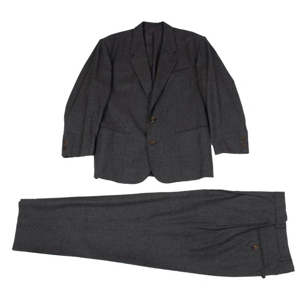 【中古】 ジャンポールゴルチエ オムJean Paul GAULTIER HOMME ウールセットアップ グレーM【メンズ】｜PLAYFUL